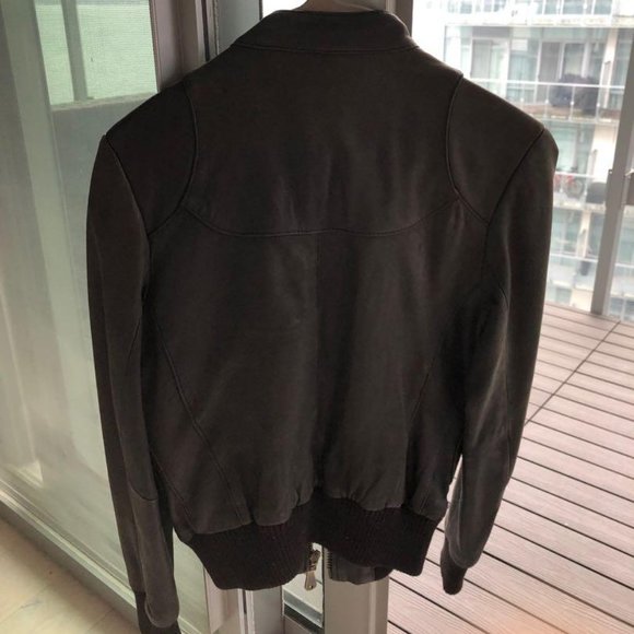 Aritzia Black Leather Jacket by Doma - Picture 2 of 2